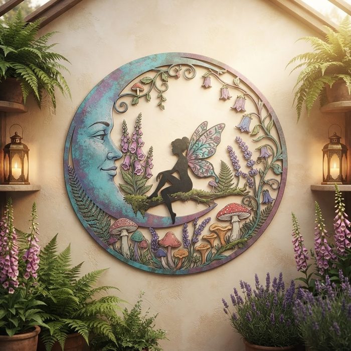 Fairy Moon Metal Wall Art
