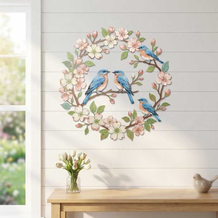 Bluebird Metal Wall Art