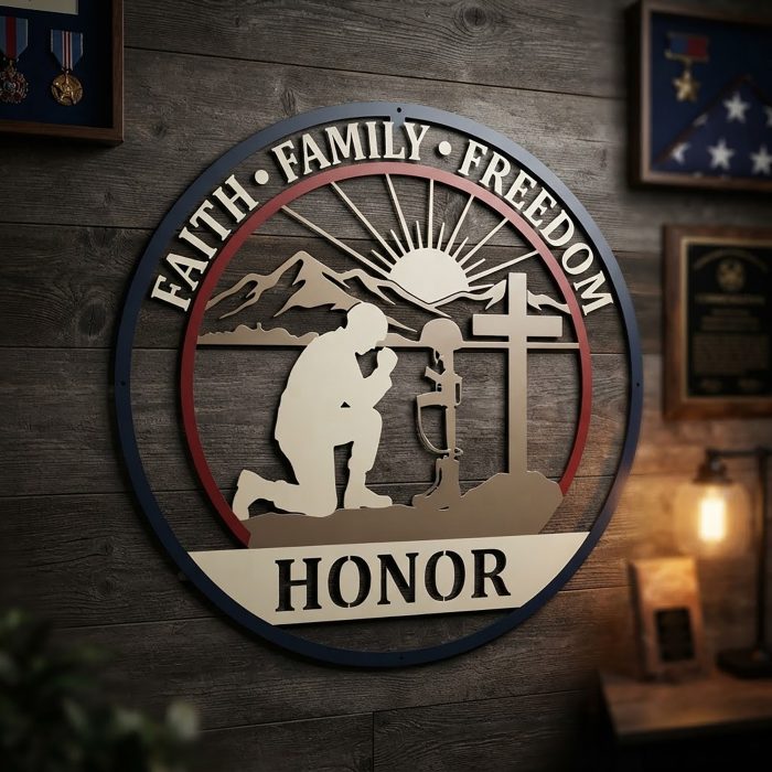 Veteran Memorial Metal Wall Art