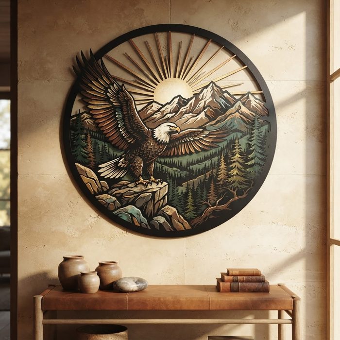Bald Eagle Mountain Metal Wall Art