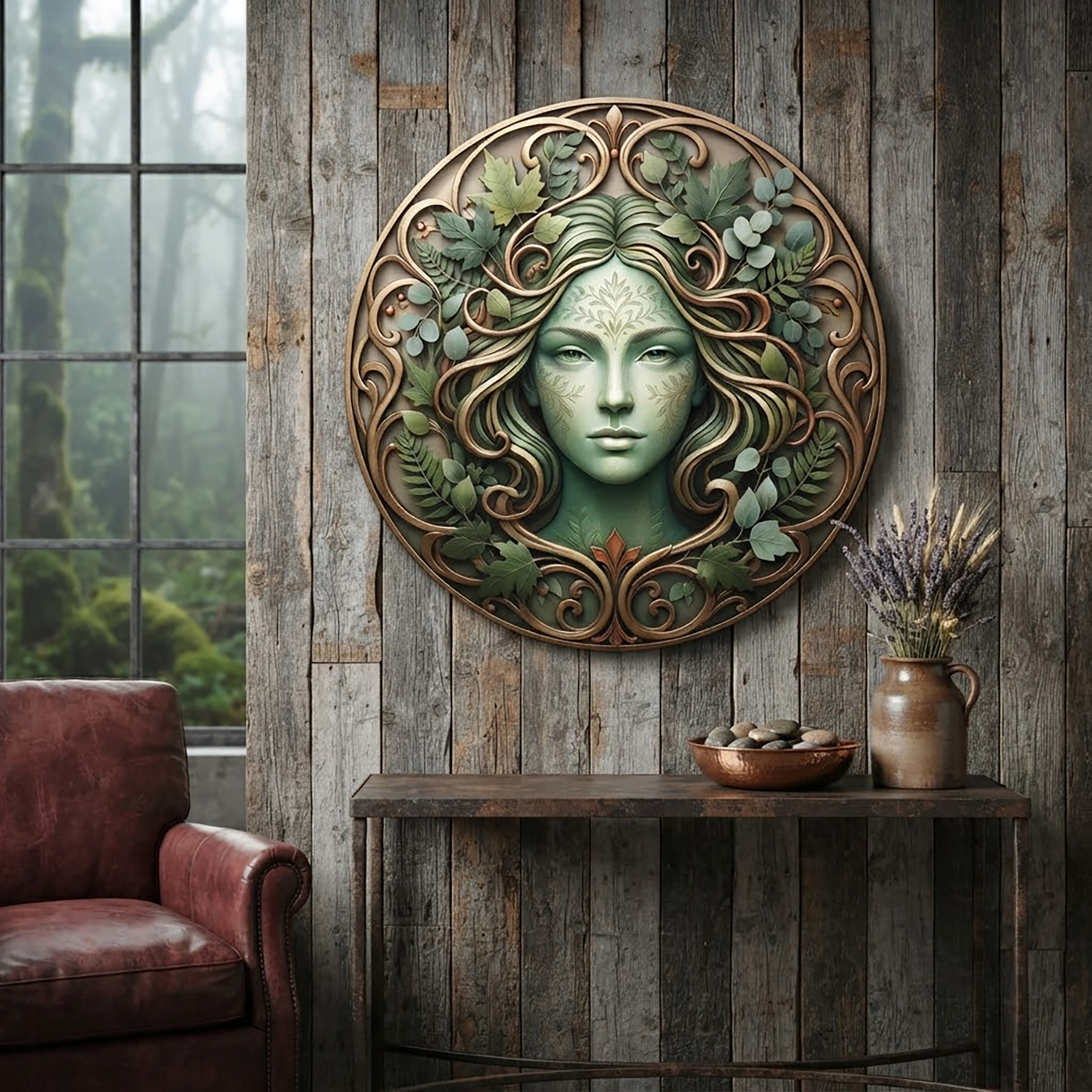 Mother Earth Goddess Metal Wall Art - product view 2