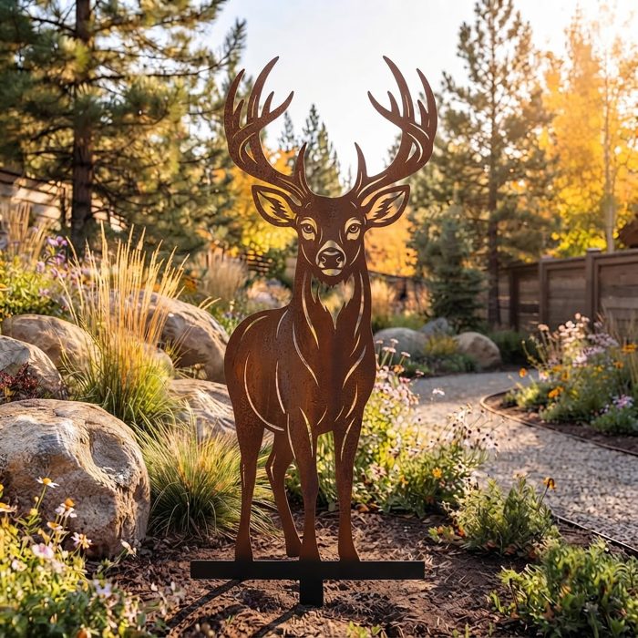Deer Metal Garden Stake