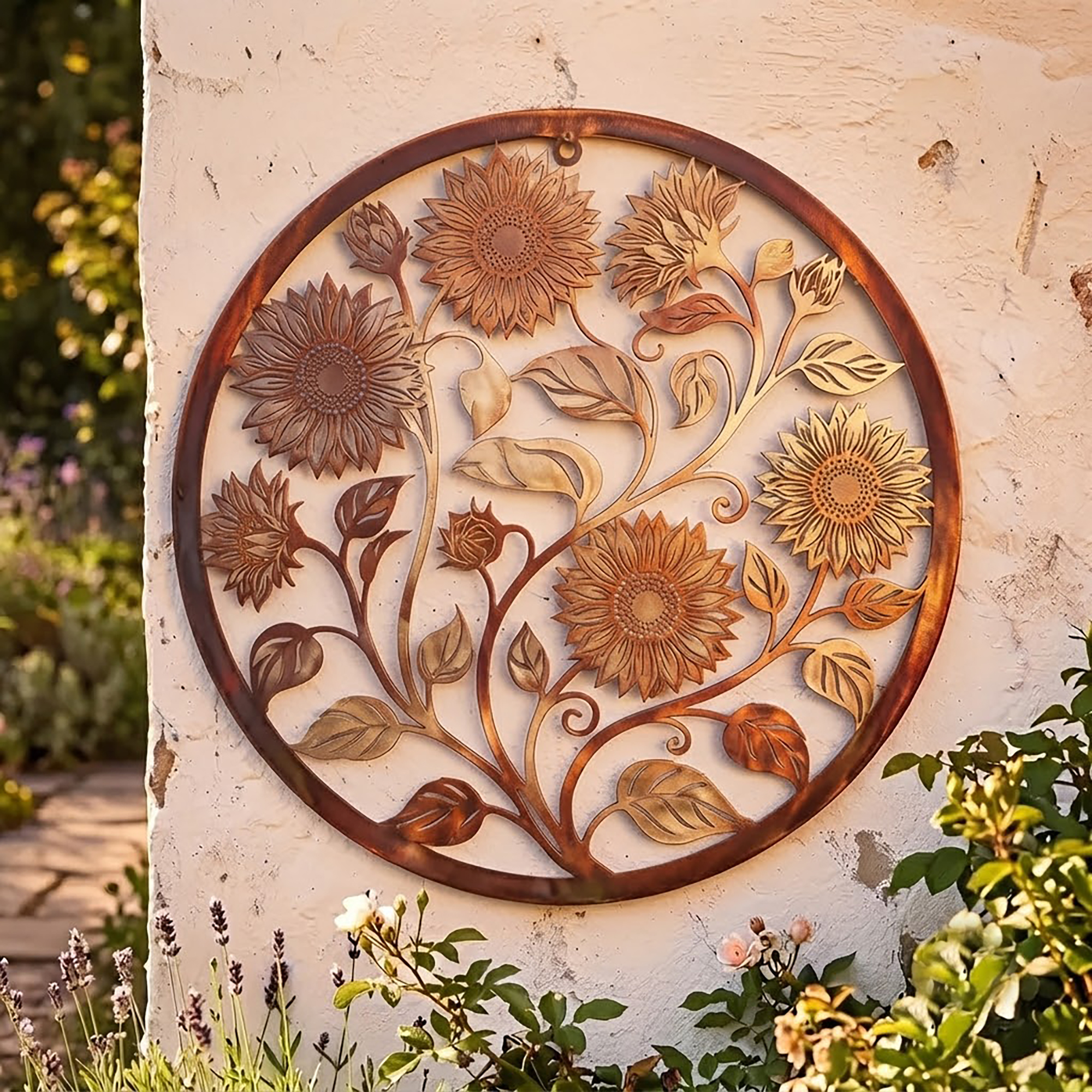 Sunflower Metal Wall Art