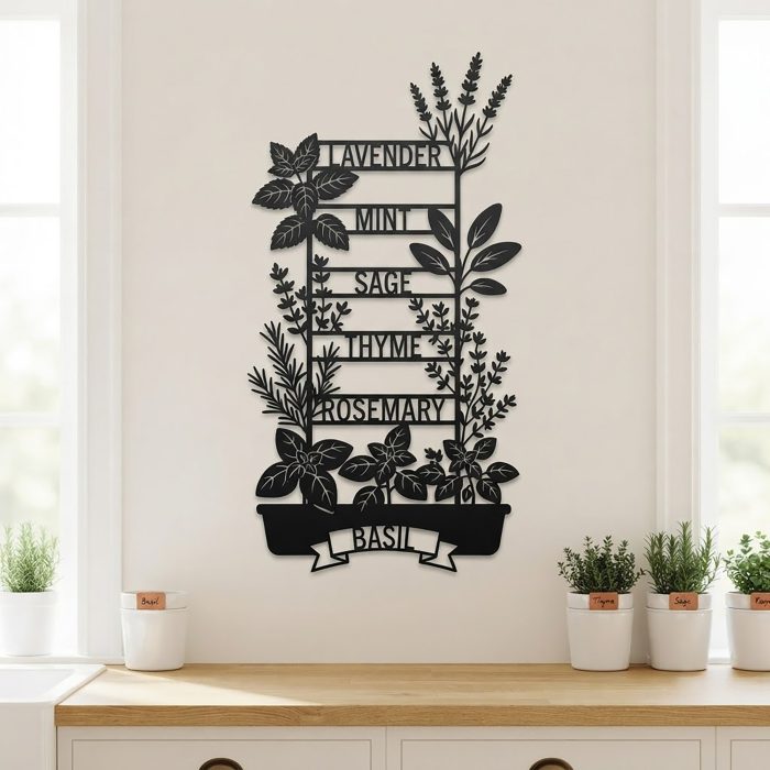 Herb Garden Metal Wall Art