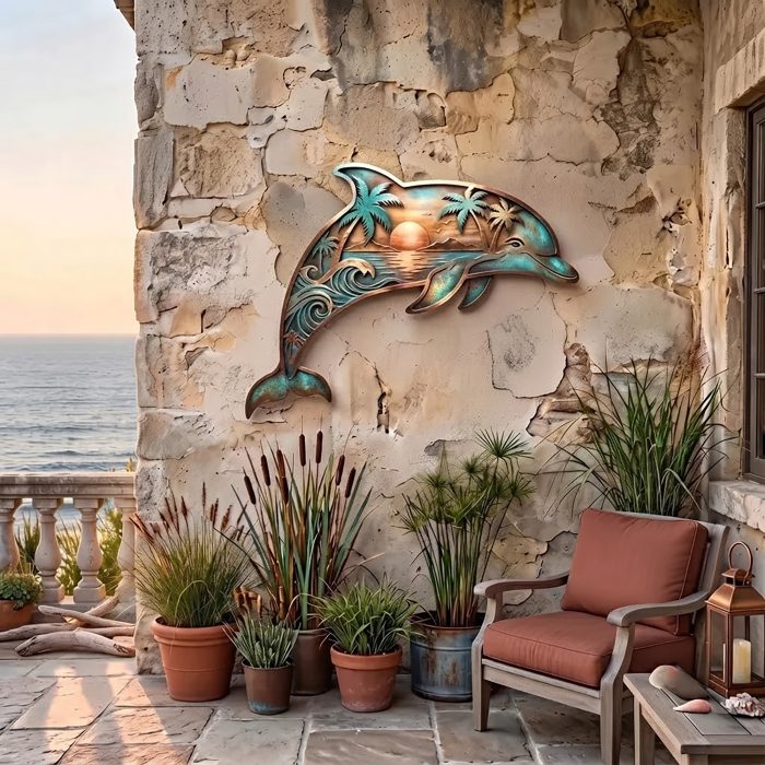 Dolphin Metal Wall Art