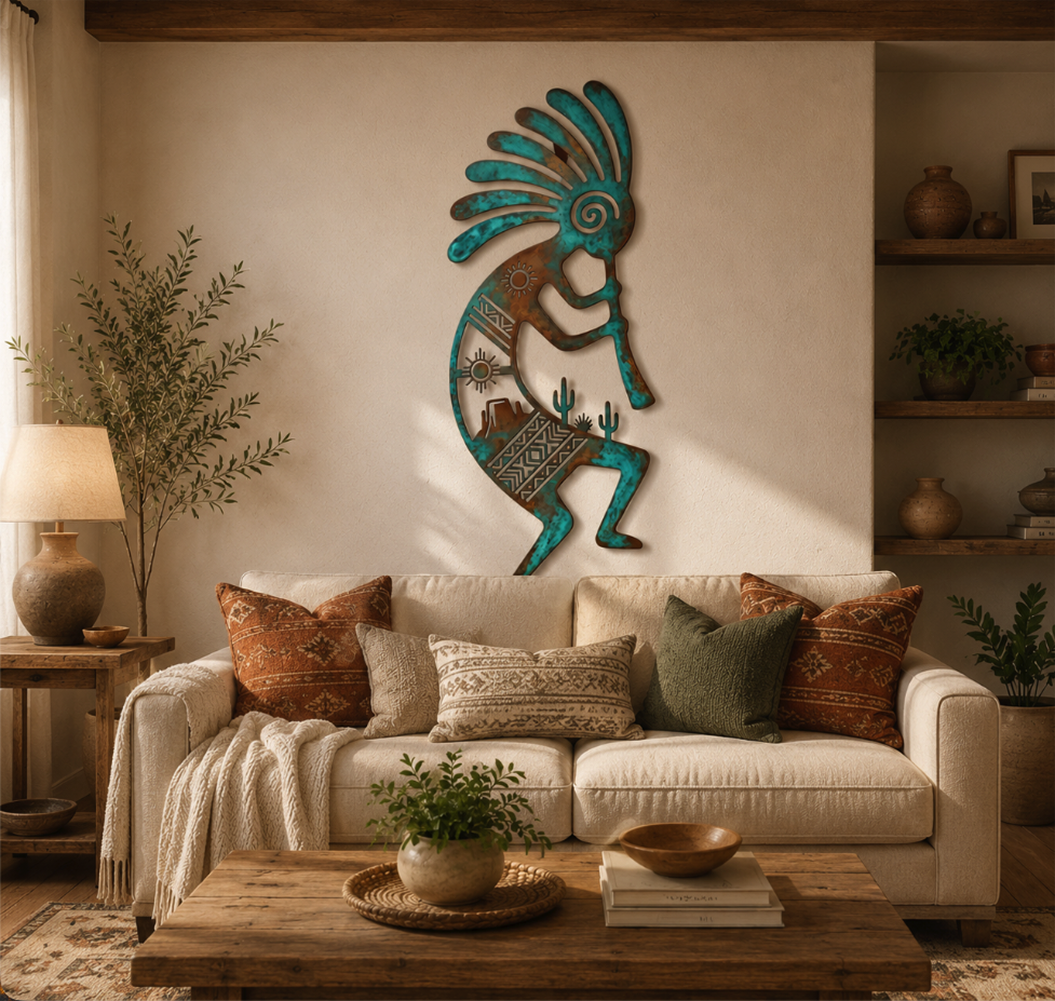 Kokopelli Metal Wall Art - product view 2