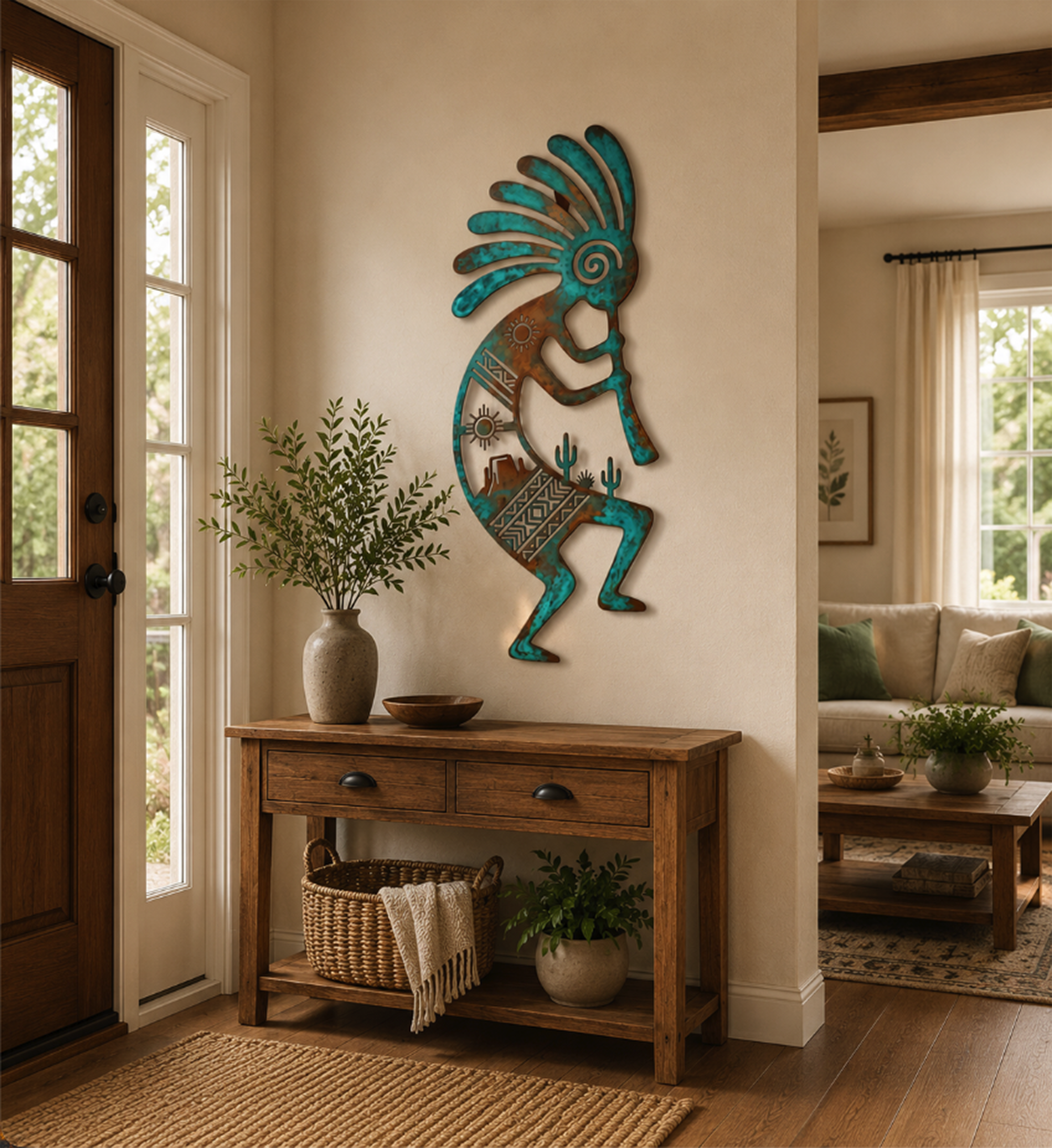 Kokopelli Metal Wall Art - product view 3