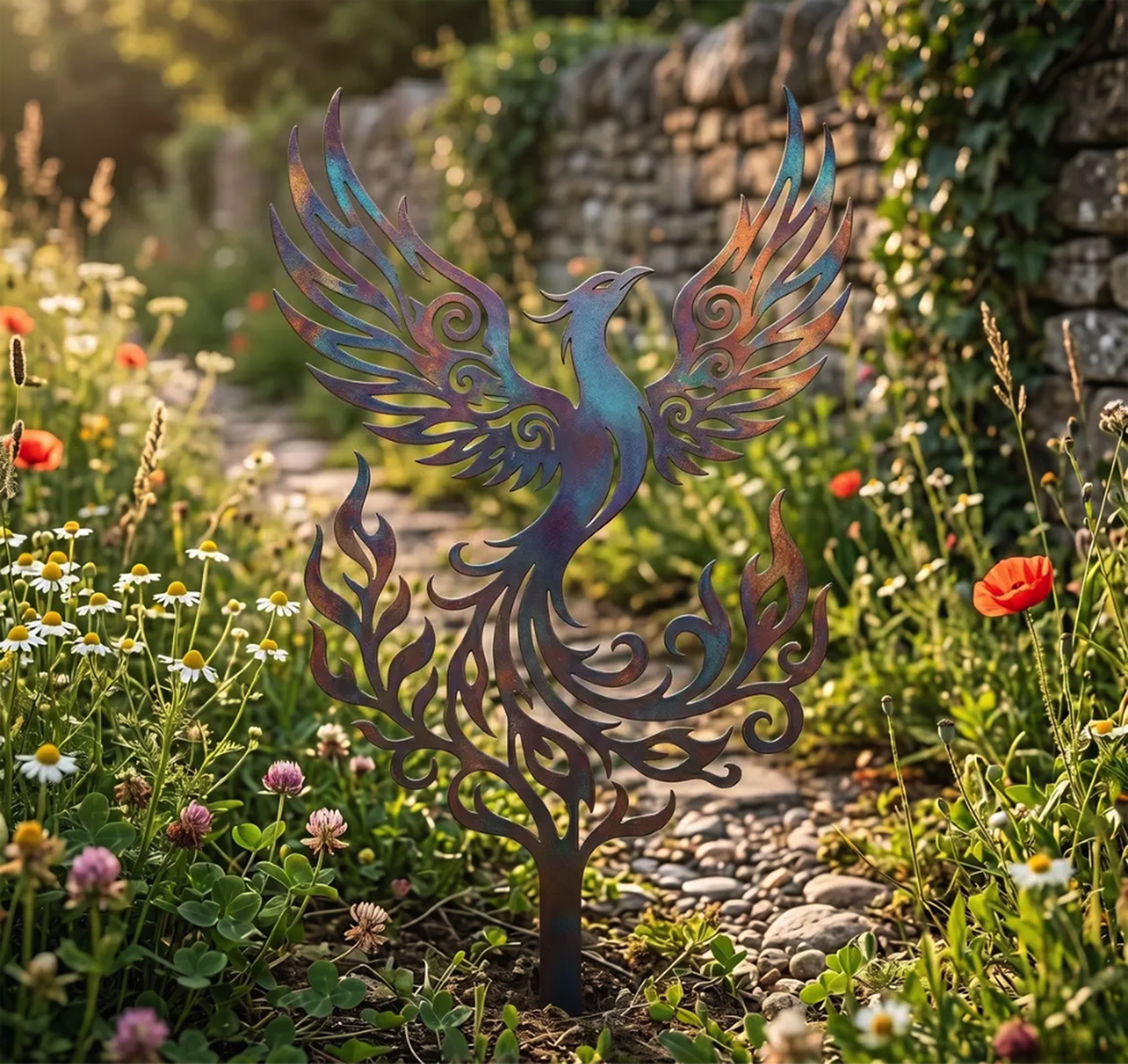 Phoenix Metal Garden Stake - product view 4