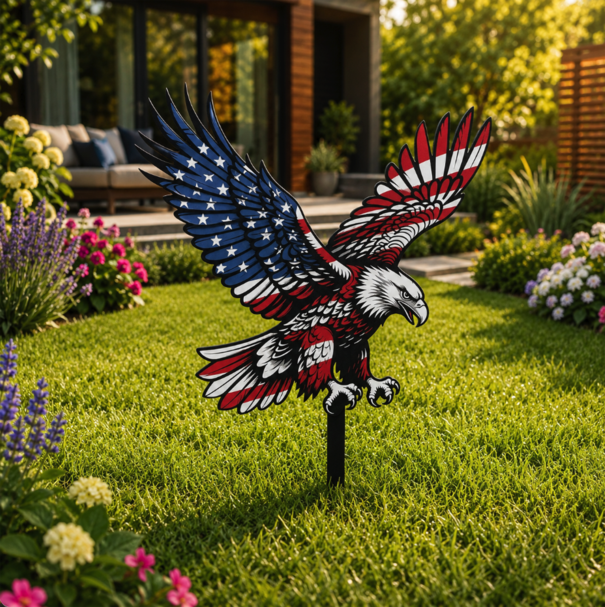American Eagle Garden Stake - product view 2