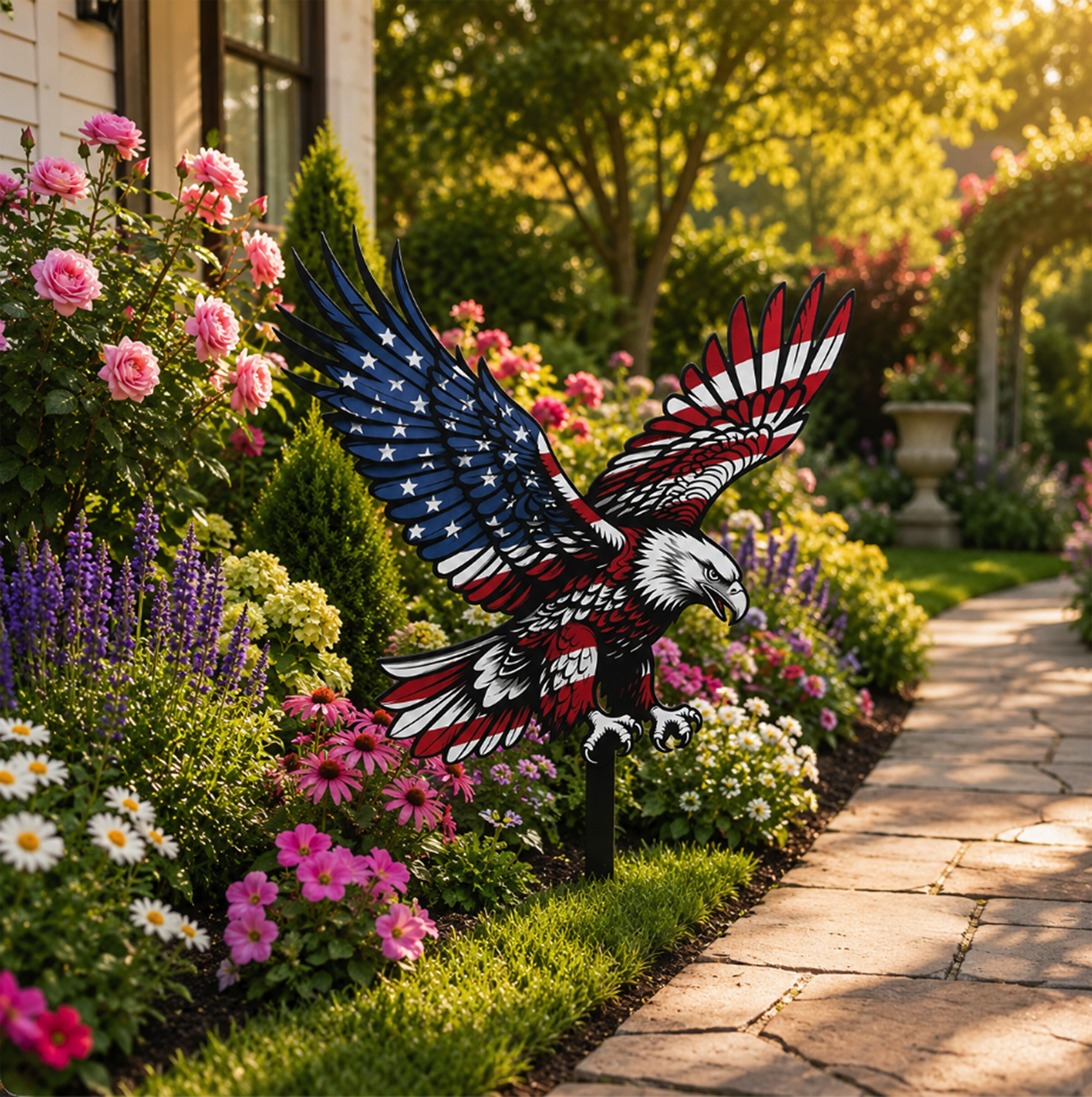 American Eagle Garden Stake - product view 3