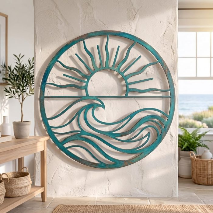 Ocean Wave Metal Wall Art