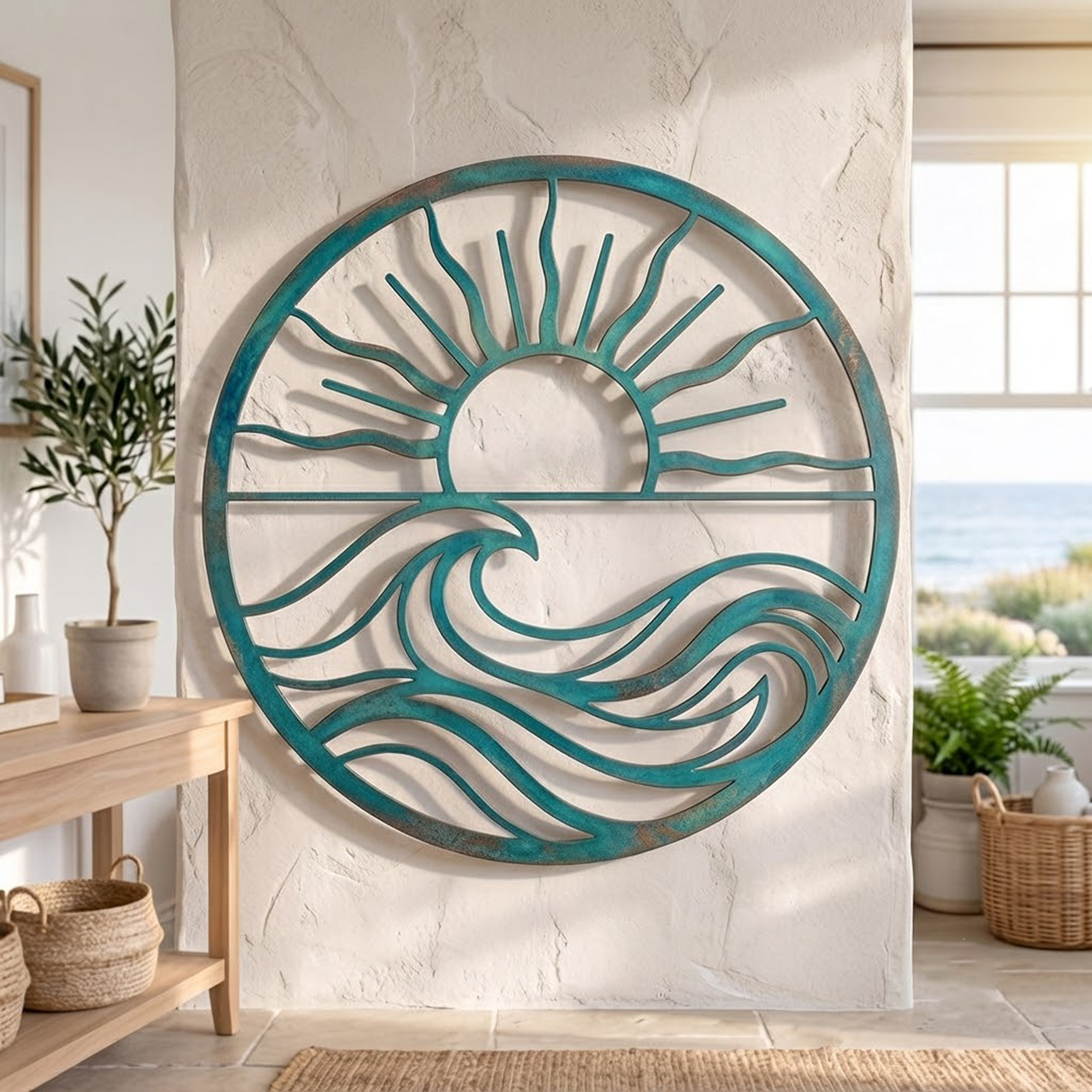 Ocean Wave Metal Wall Art
