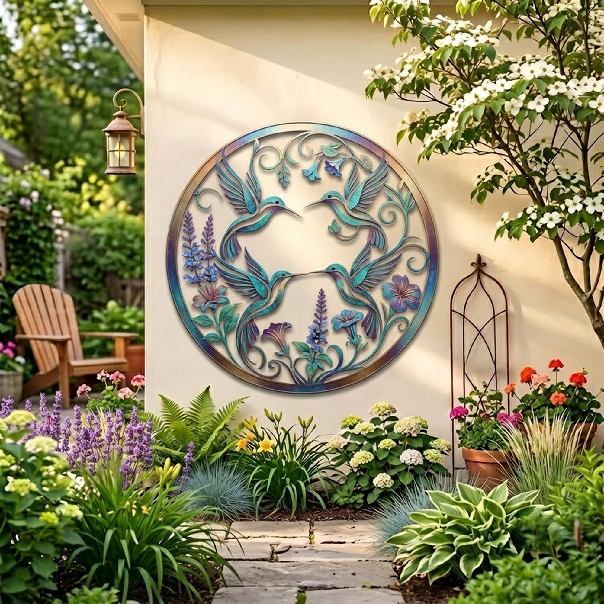 Hummingbird Metal Wall Art