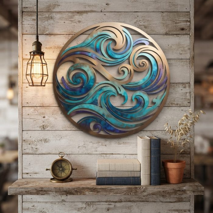 Ocean Wave Metal Wall Art