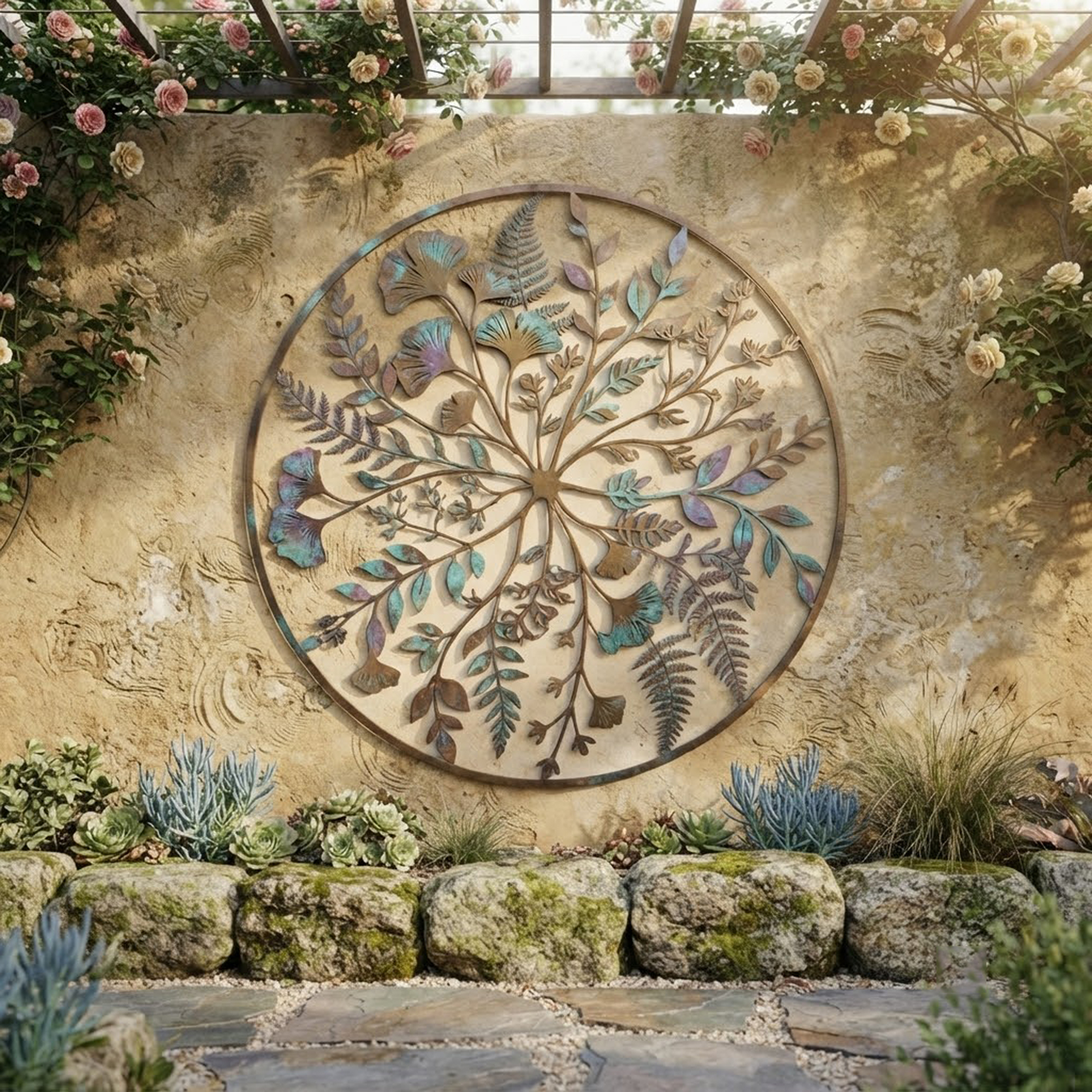 Botanical Metal Wall Art - product view 2