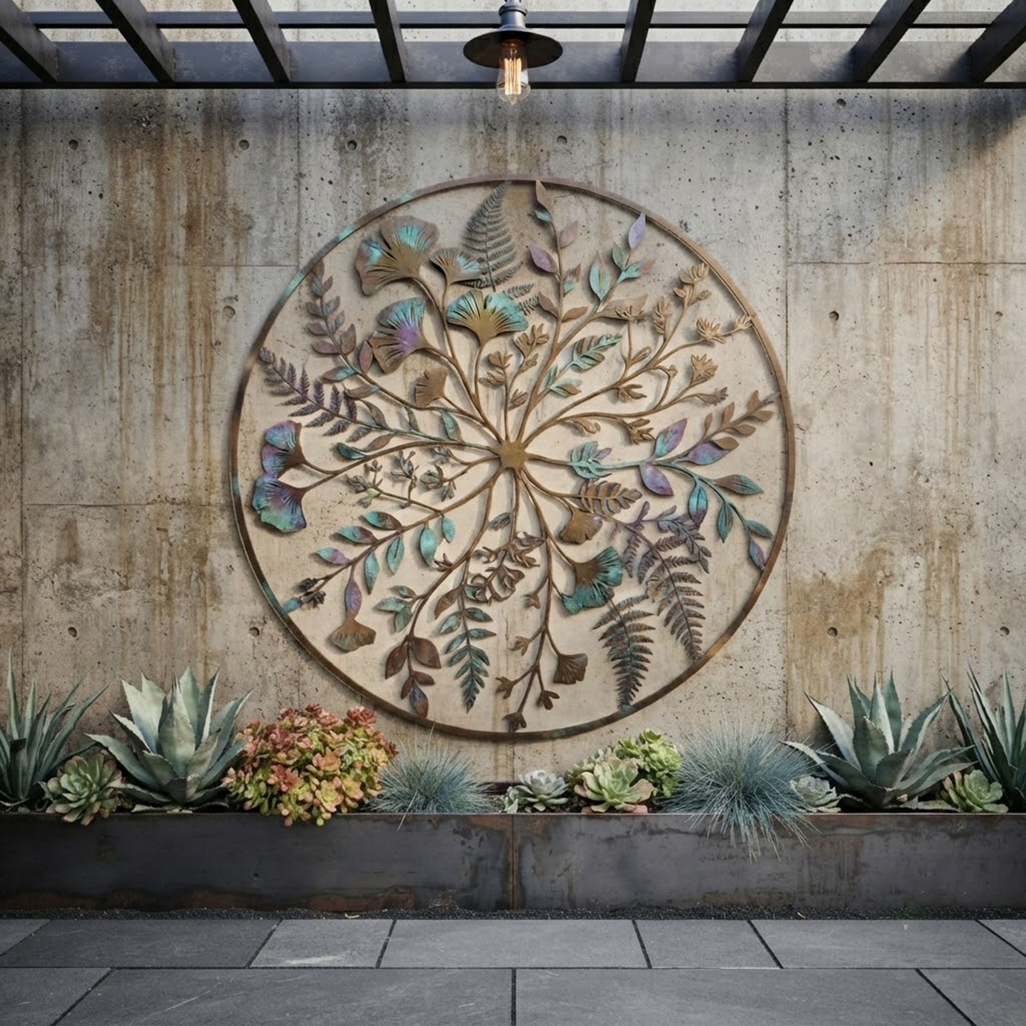 Botanical Metal Wall Art - product view 3