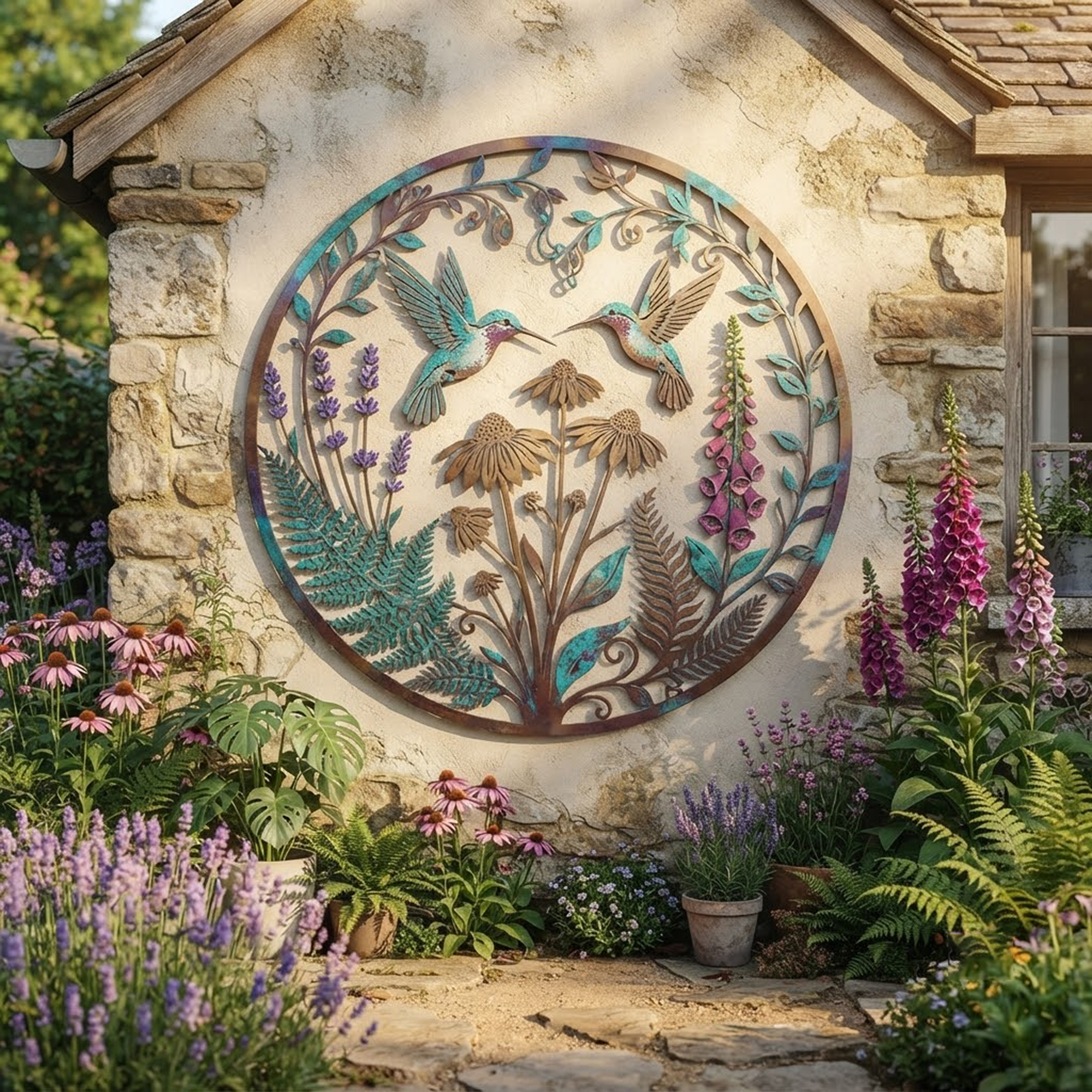 Hummingbird Metal Wall Art