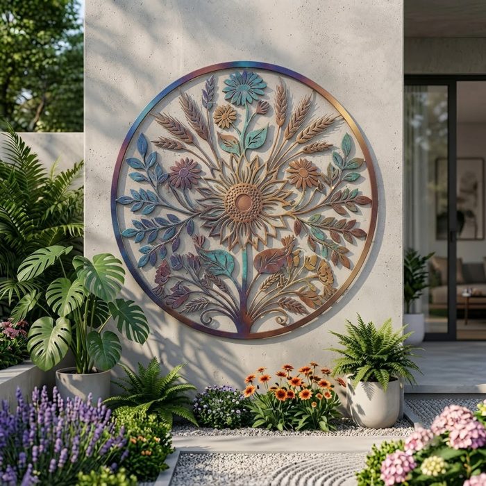 Sunflower Metal Wall Art