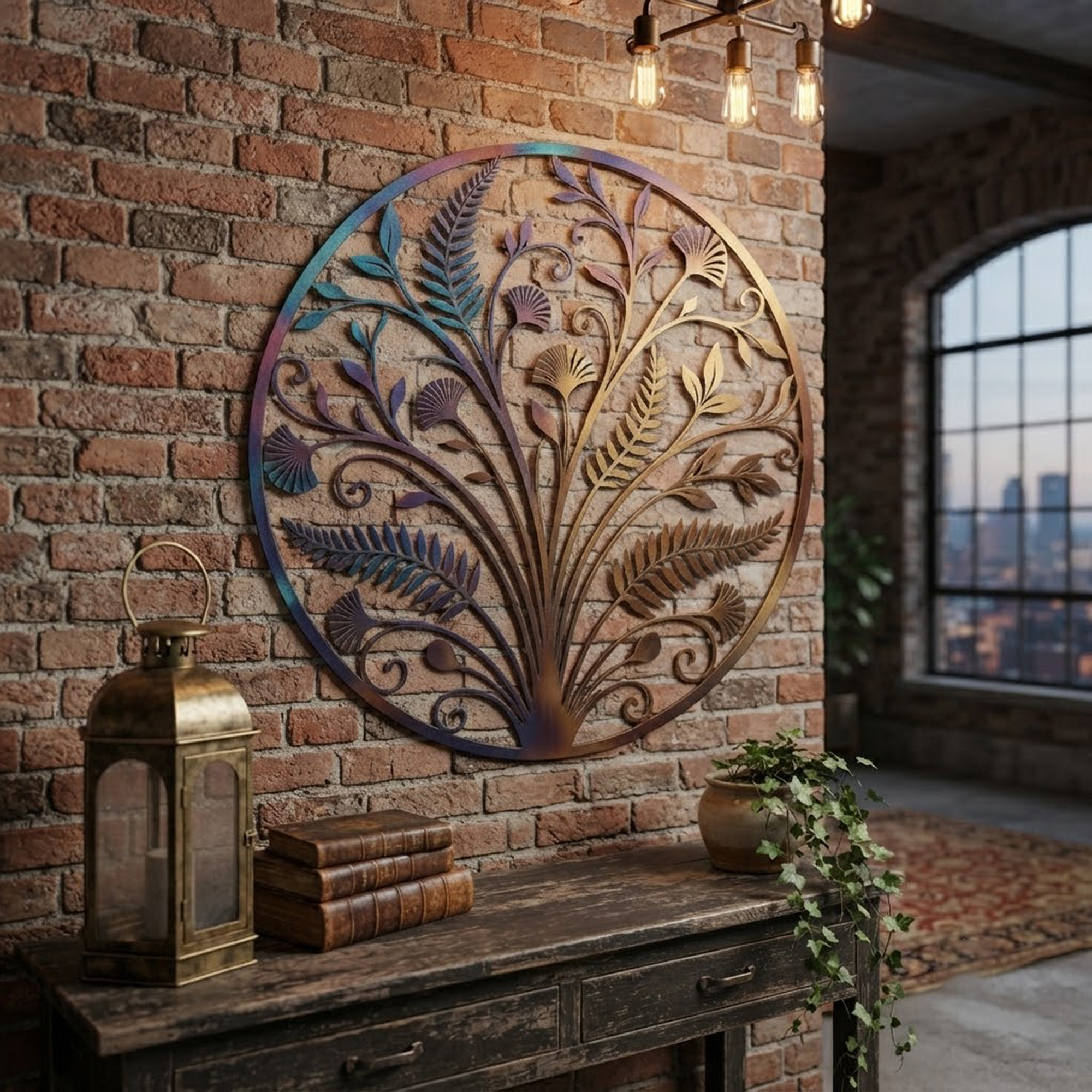 Botanical Metal Wall Art - product view 2