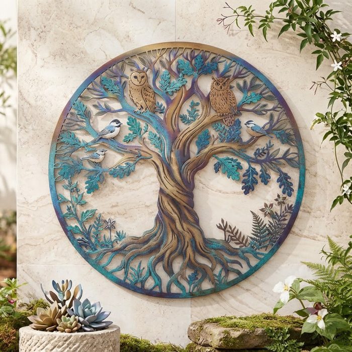 Butterfly Garden Metal Wall Art