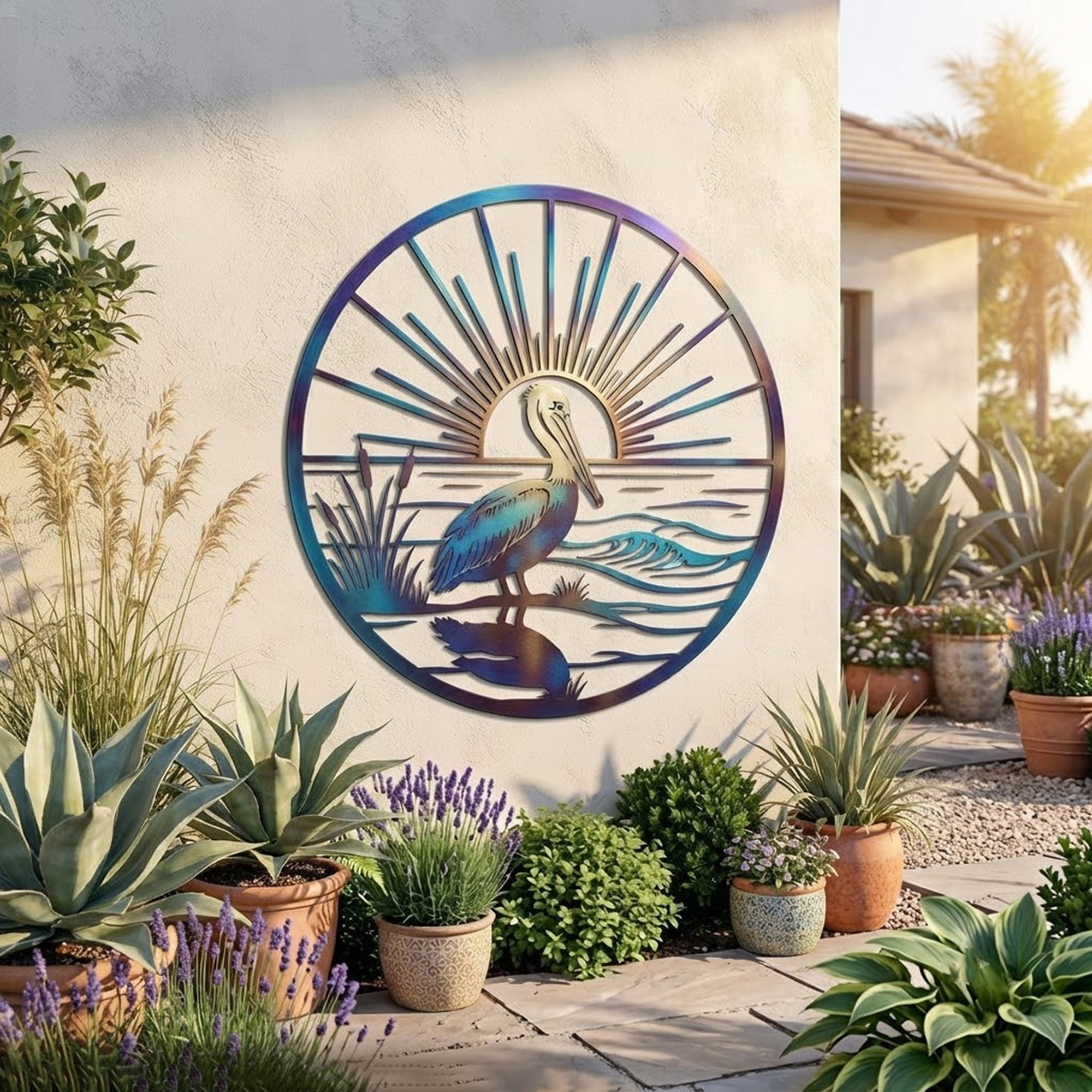 Pelican Metal Wall Art