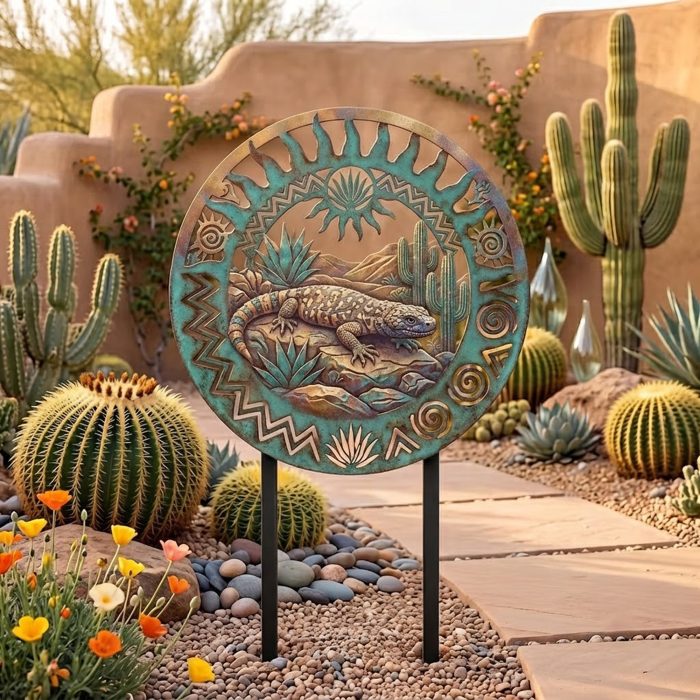 Desert Lizard Garden Stake