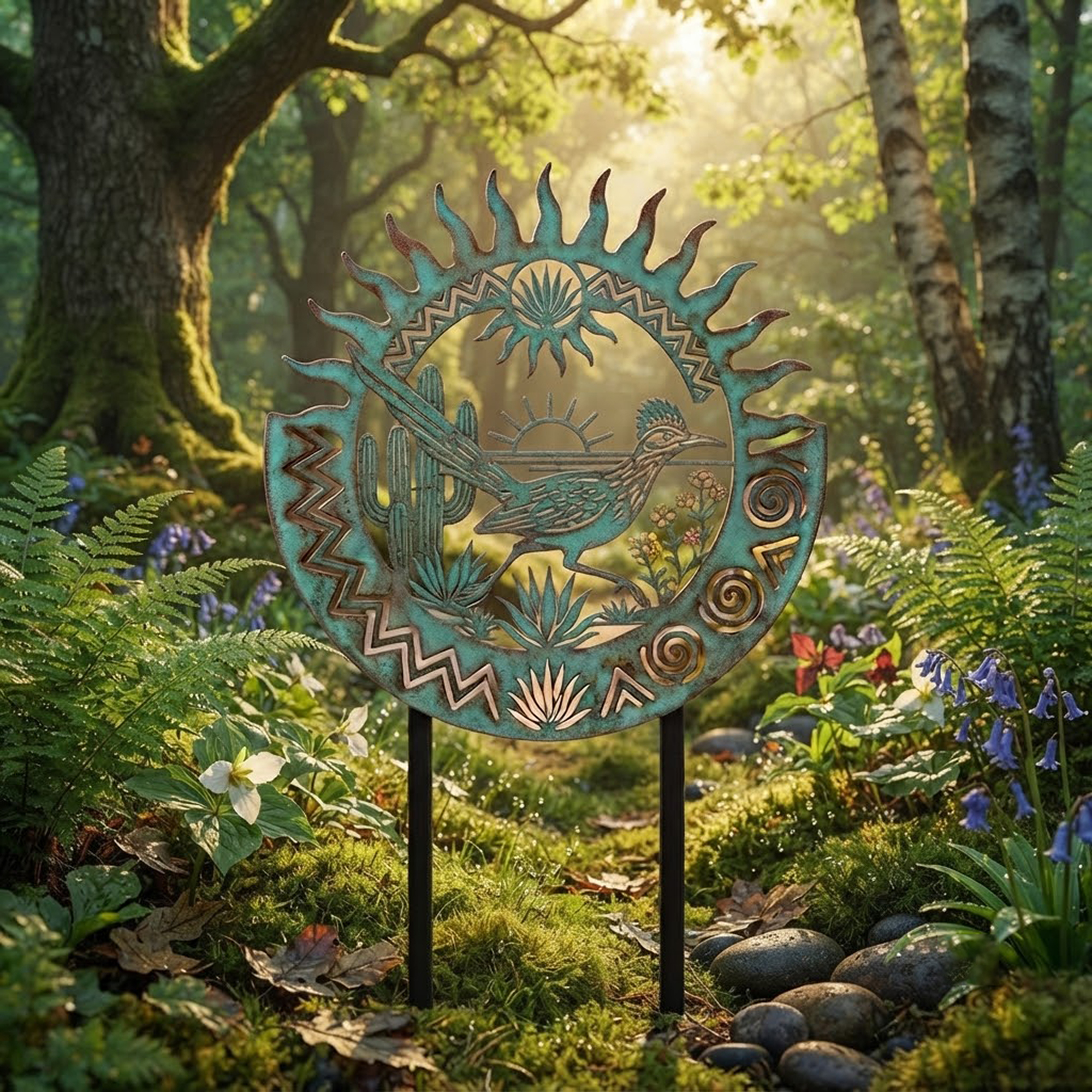 Roadrunner Garden Stake - product view 2