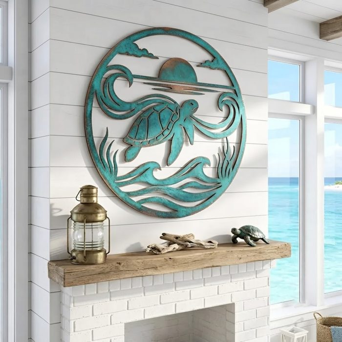 Sea Turtle Metal Wall Art