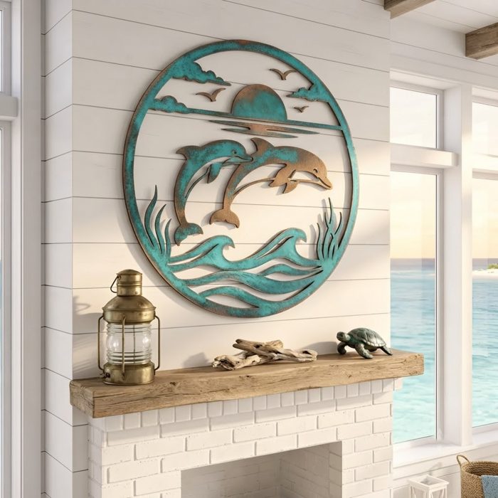 Dolphin Metal Wall Art