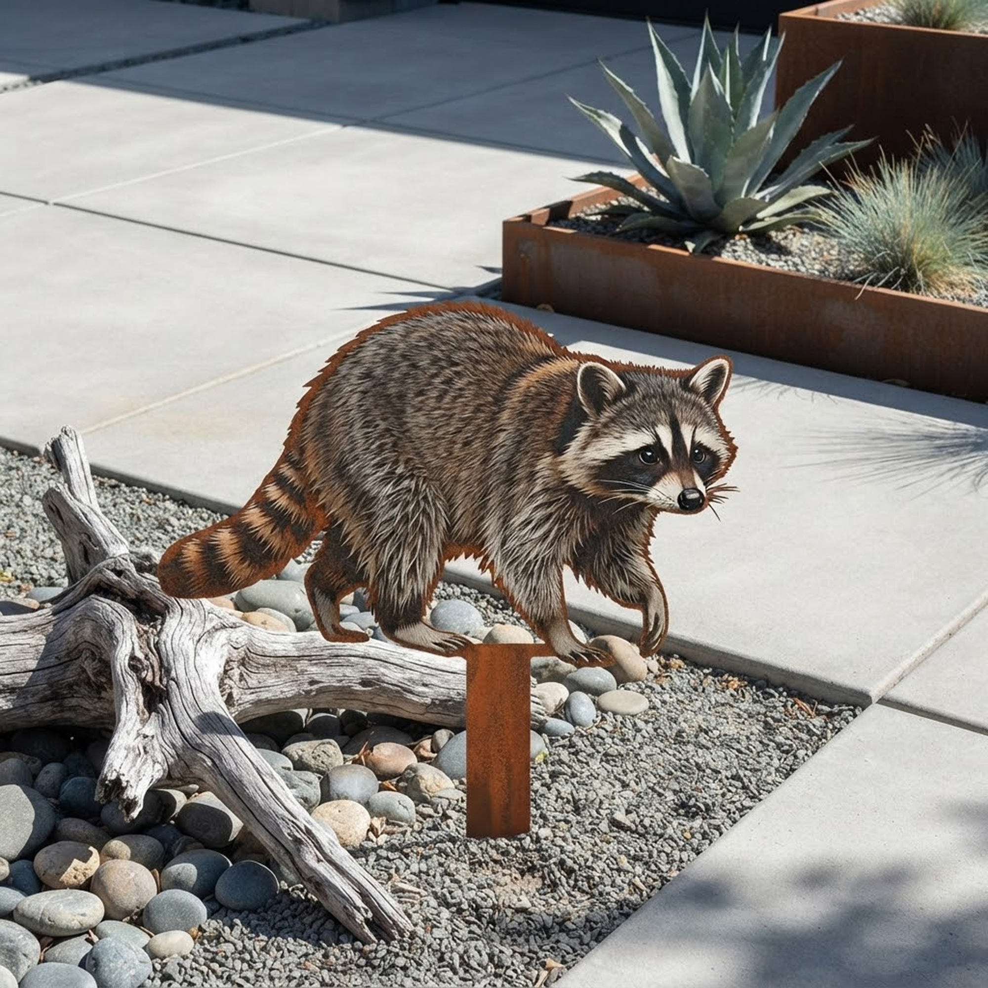 Raccoon Garden Stake - product view 2