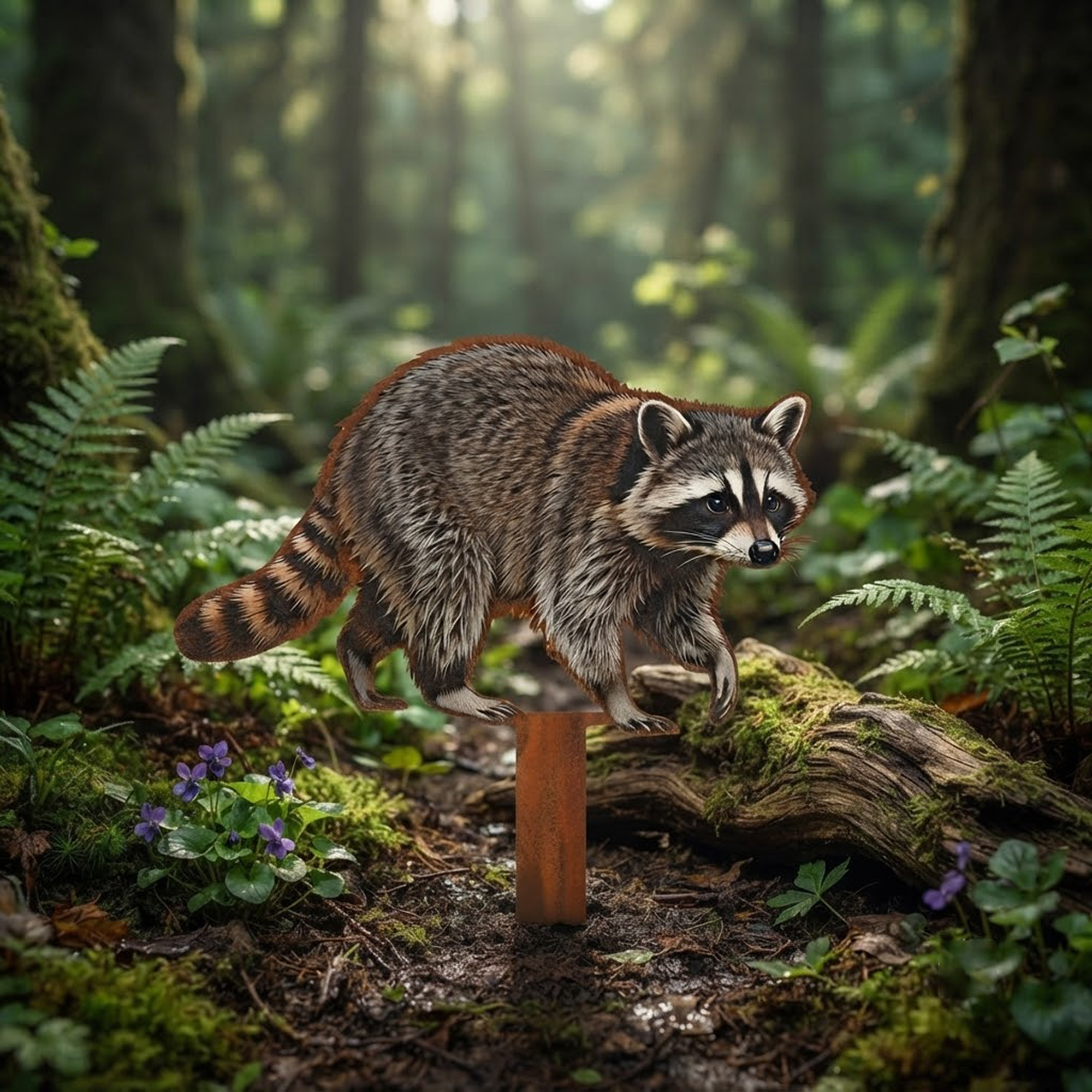 Raccoon Garden Stake - product view 3