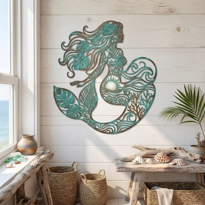 Mermaid Metal Wall Art