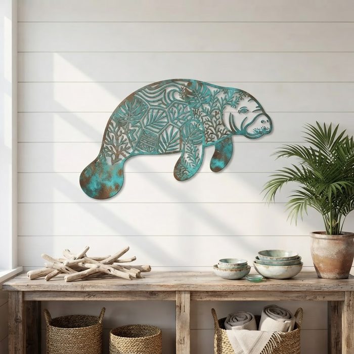 Manatee Metal Wall Art