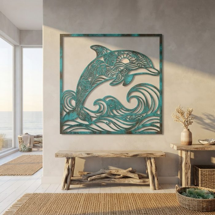 Dolphin Metal Wall Art