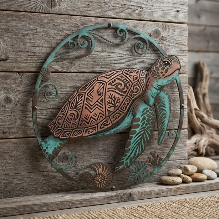 Sea Turtle Metal Wall Art