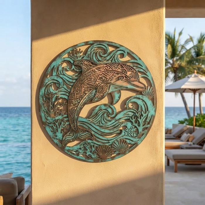 Dolphin Metal Wall Art