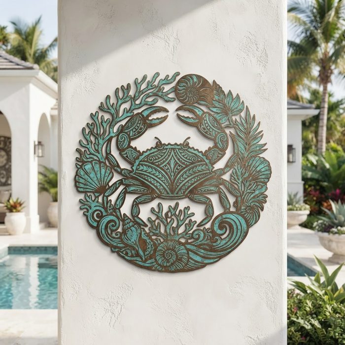 Crab Metal Wall Art