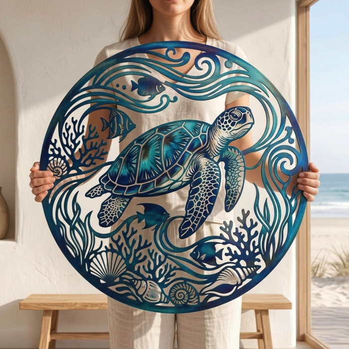 Sea Turtle Metal Wall Art