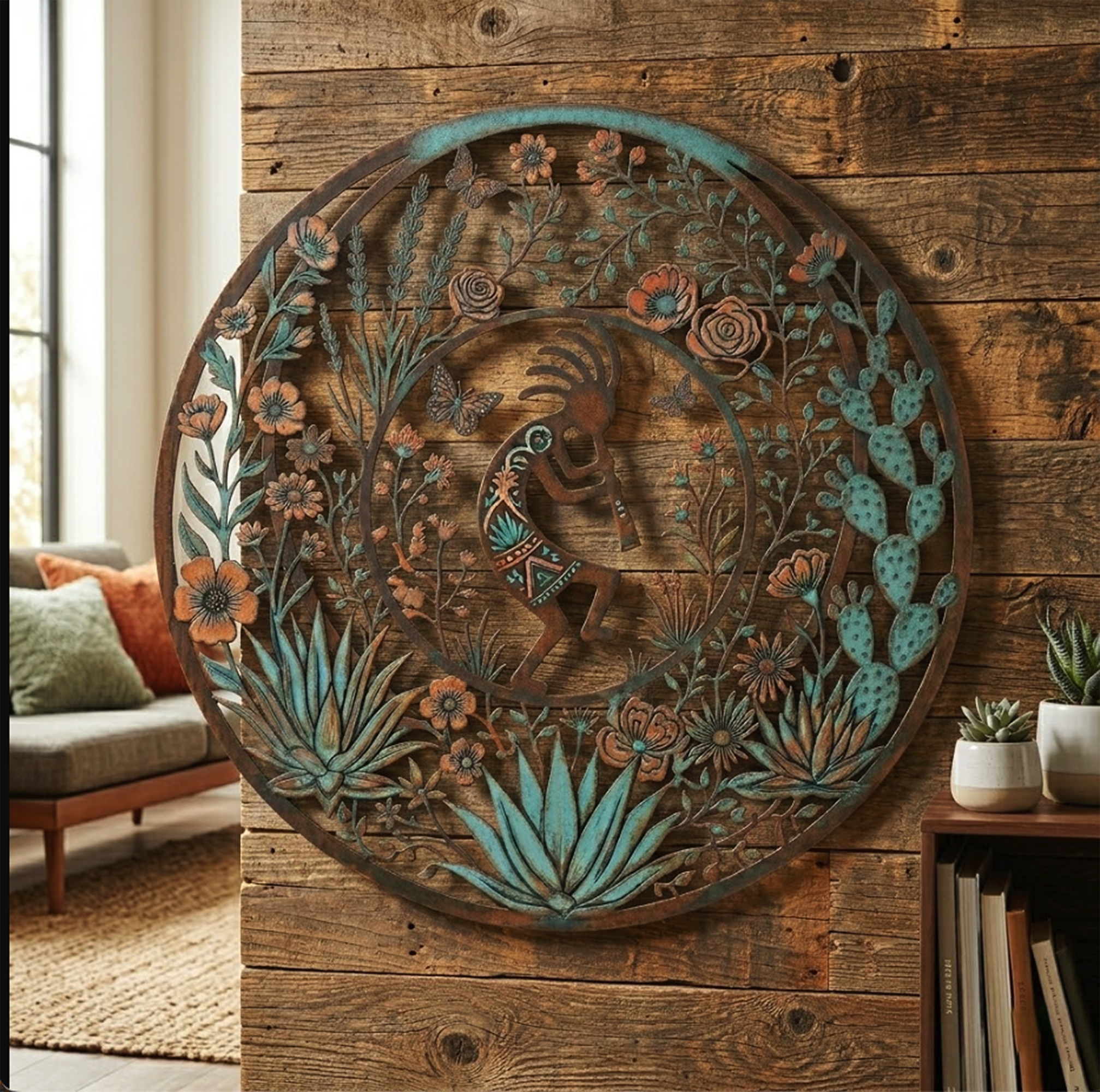 Kokopelli Metal Wall Art - product view 2