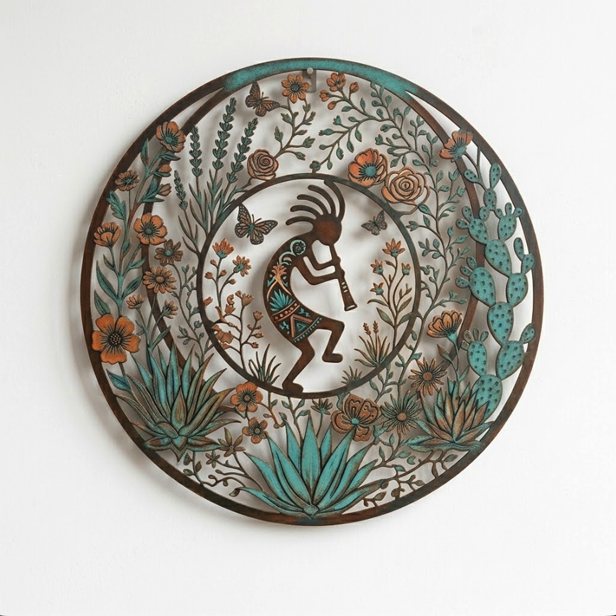 Kokopelli Metal Wall Art - product view 3
