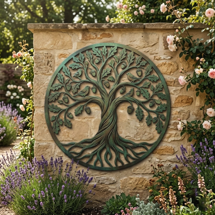 Oak Tree of Life Metal Wall Art