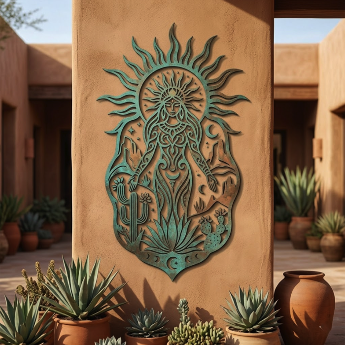 Desert Goddess Metal Wall Art
