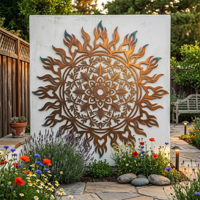 Celtic Sun Metal Wall Art