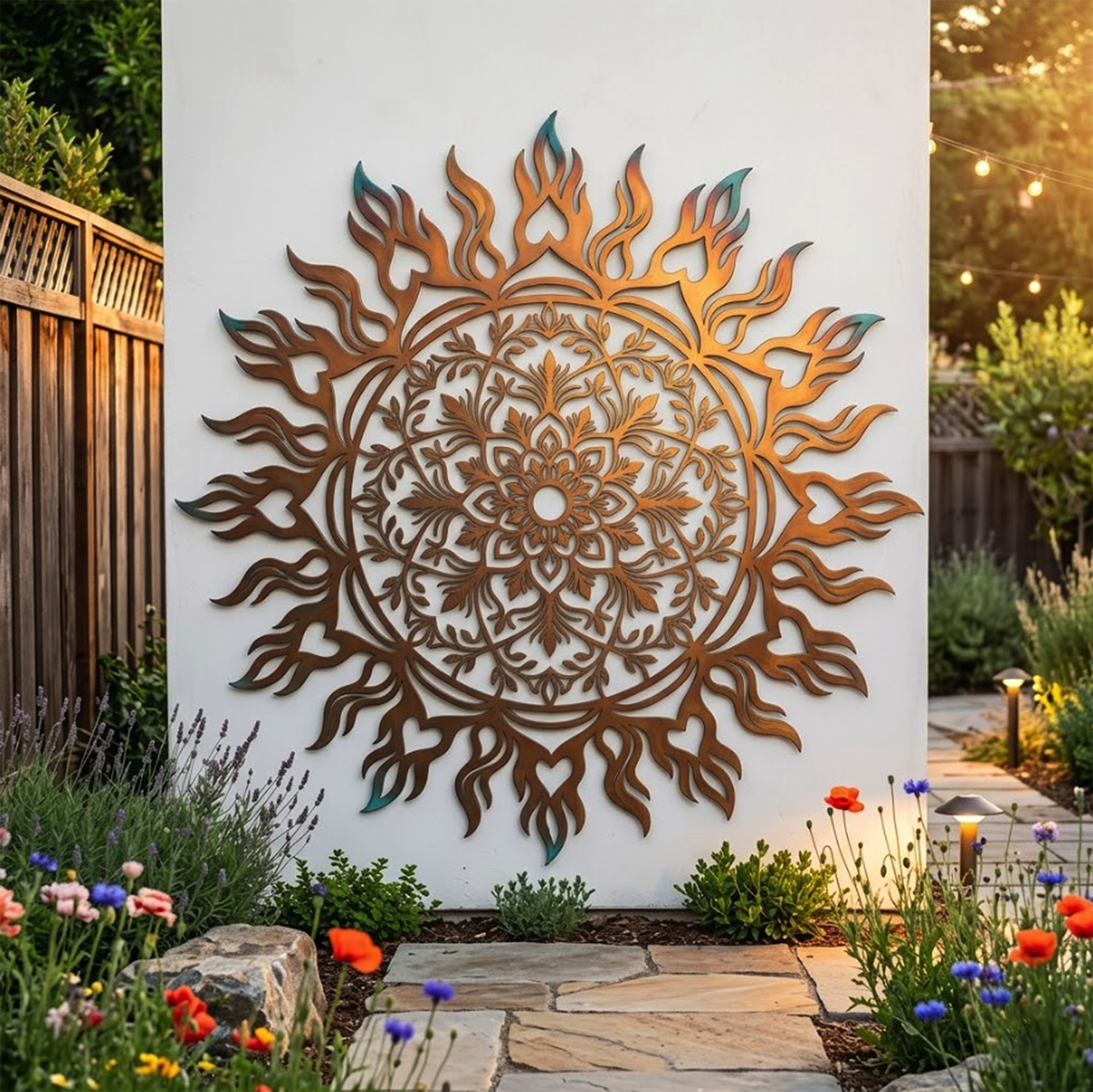 Celtic Sun Metal Wall Art - product view 3