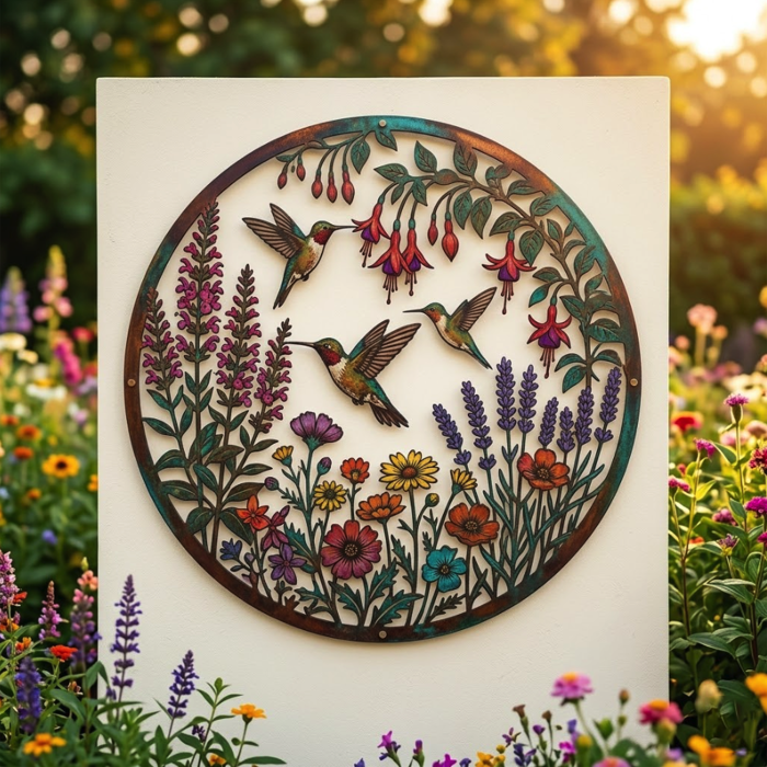 Hummingbird Metal Wall Art