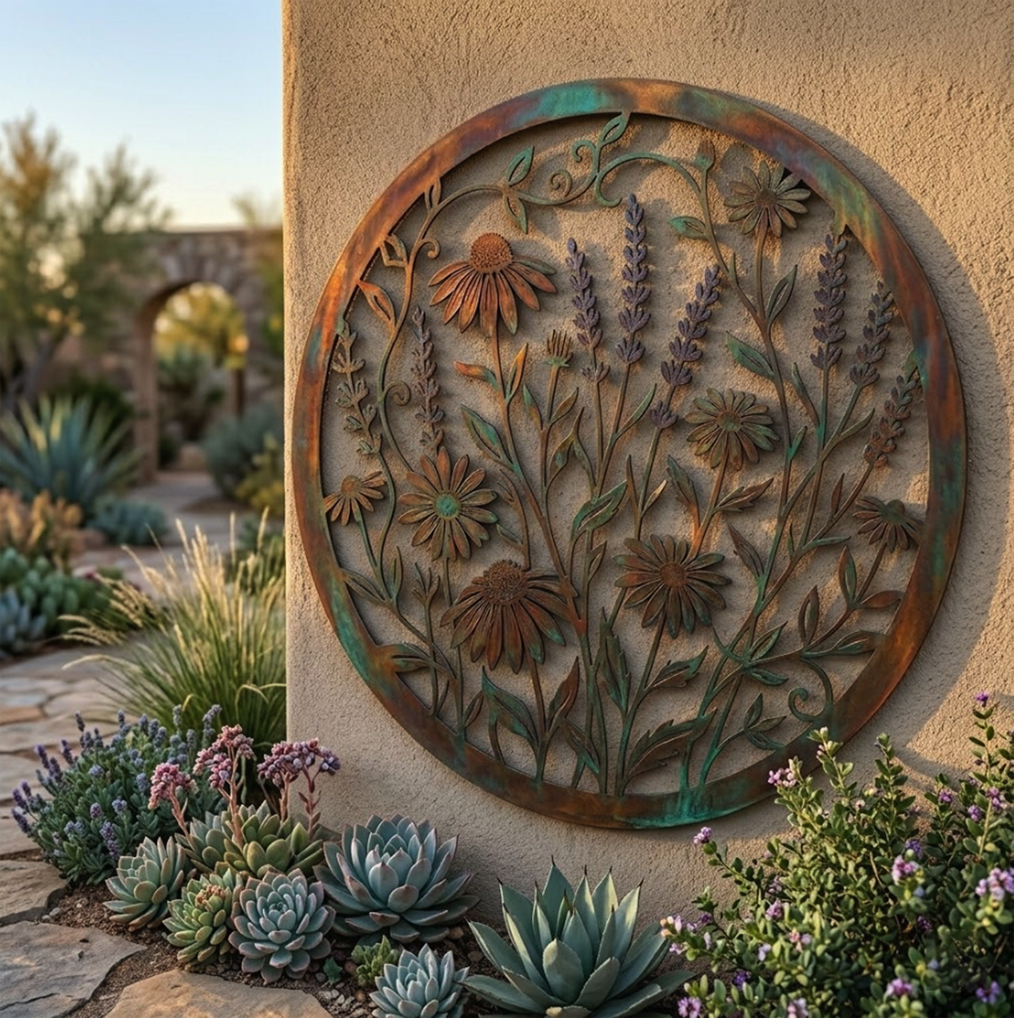 Wildflower Metal Wall Art