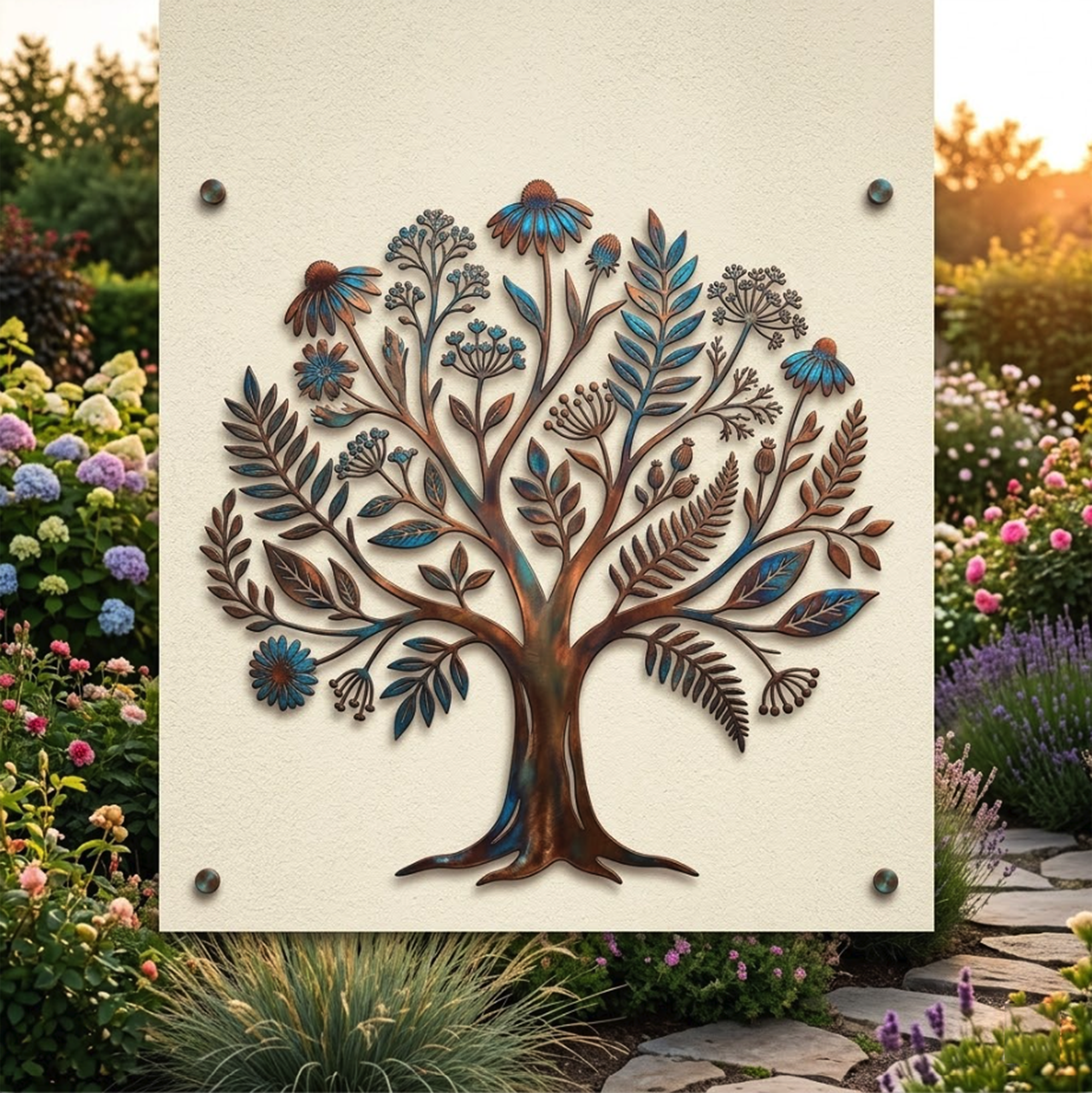 Tree of Life Metal Wall Art - product view 2