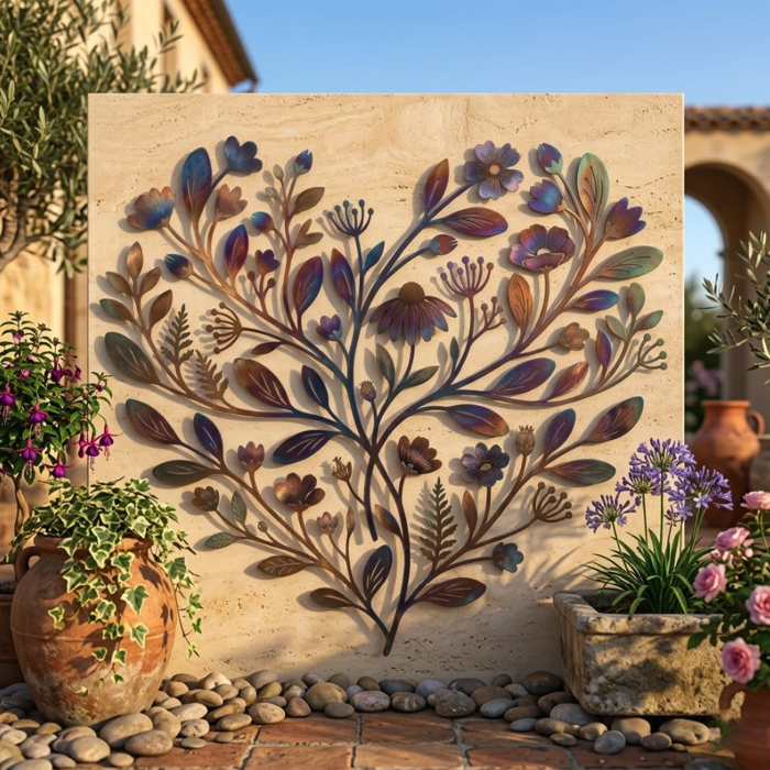Botanical Tree Metal Wall Art