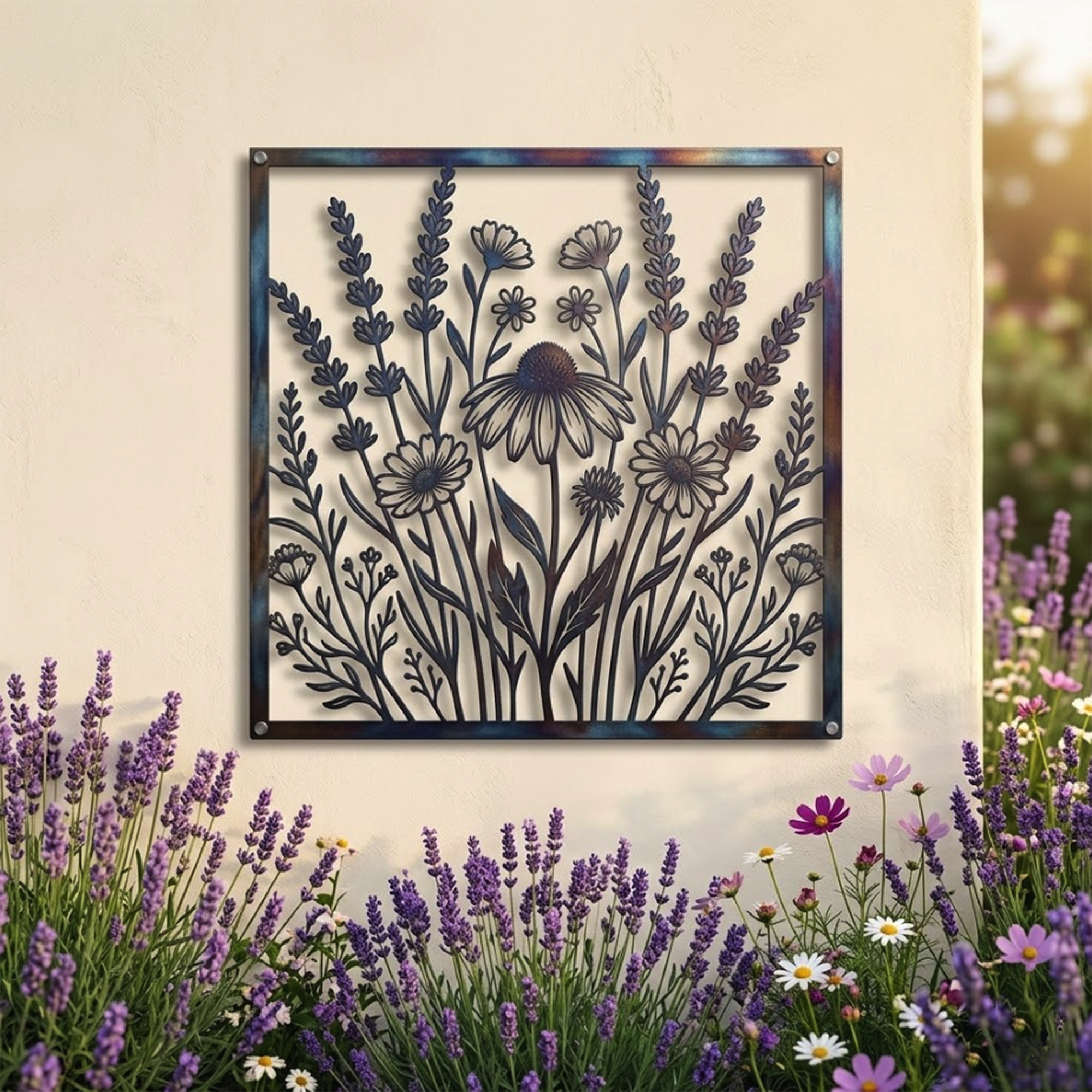 Wildflower Metal Wall Art