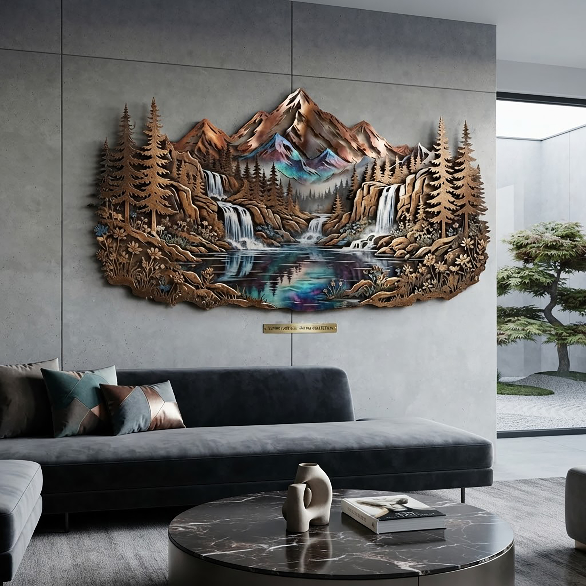 Southwest Desert Metal Wall Art - product view 2